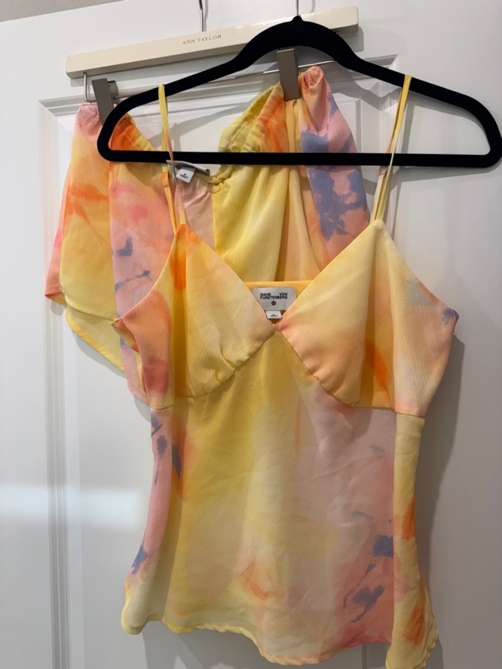 Diane Von Furstenberg Pastel Watercolor Pajama Sleep Set